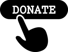 Make An Online Donation Sticker Outline Svg File, Free Vectors File